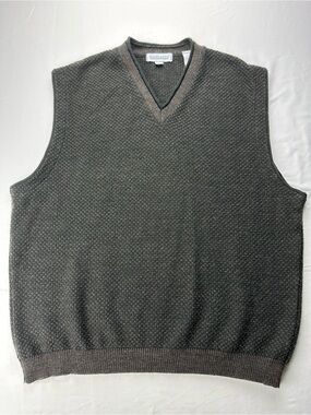 Vintage Joseph & Fiess Sweater Vest Electic Grandpa Waistcoat 90s Golf Academia